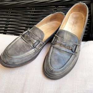 BED | STÜ blue grey black driftwood Darla loafer 8.5 GUC